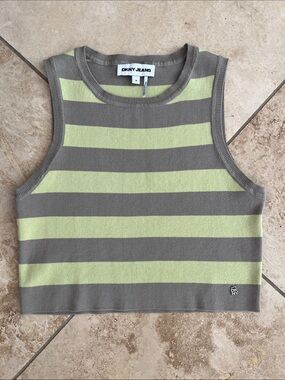 NWOT DKNY Sleeveless Striped Knit Tank Top M